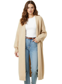 Thumbnail for Women's Long Fluffy Cardigan Sweater Coat