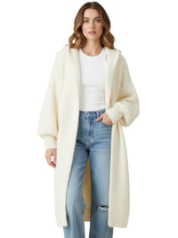 Thumbnail for Women's Long Fluffy Cardigan Sweater Coat