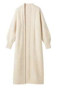 Thumbnail for Beige long cardigan on a white background