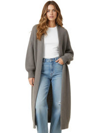 Thumbnail for Women's Long Fluffy Cardigan Sweater Coat