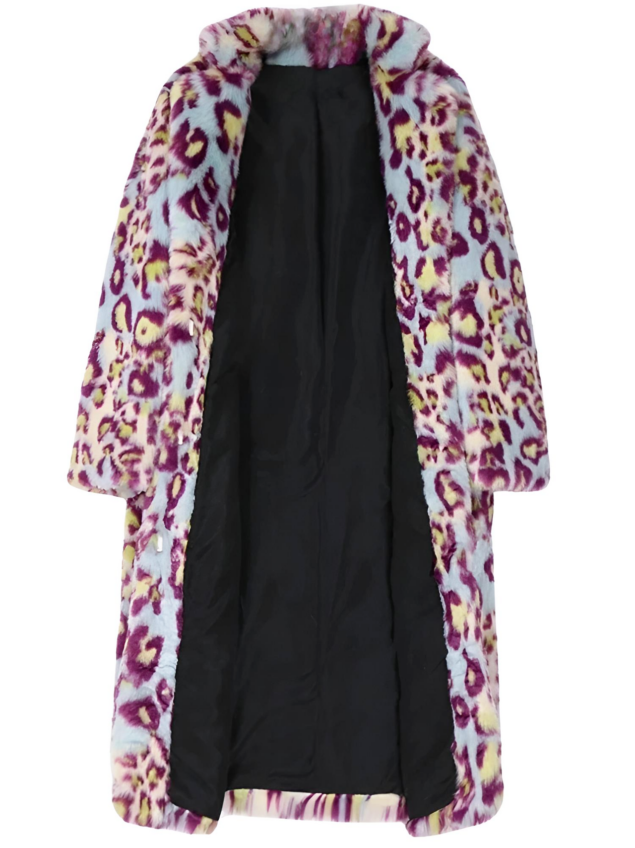 Leopard print coat on a white background