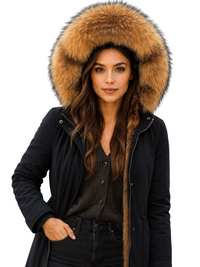 Thumbnail for Women's Long Real Fur Coat Parka Waterproof -, Coats & Jackets , Drestiny , 4XL, 5XL, 6XL, 7XL, Australia, Black, Brown, Canada, Coats, Dark Brown, Dark Red, Grey, L, Light Grey, M, New Zealand, Olive Green, Red, S, Tan, United Kingdom, United States, XL, XXL, XXXL , Drestiny , www.shopdrestiny.com
