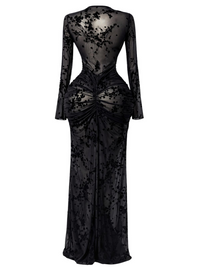 Thumbnail for 10 Styles of Women's Long Sleeve Bodycon Dresses Stacked Mesh See-Through With Lining Long Dress Evening Birthday Sexy Party Dresses