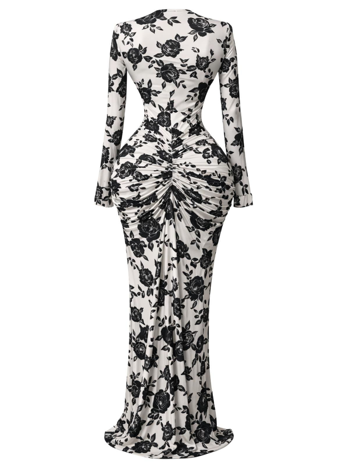 10 Styles of Women's Long Sleeve Bodycon Dresses Stacked Mesh See-Through With Lining Long Dress Evening Birthday Sexy Party Dresses