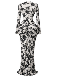 Thumbnail for 10 Styles of Women's Long Sleeve Bodycon Dresses Stacked Mesh See-Through With Lining Long Dress Evening Birthday Sexy Party Dresses