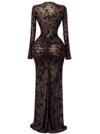 Thumbnail for 10 Styles of Women's Long Sleeve Bodycon Dresses Stacked Mesh See-Through With Lining Long Dress Evening Birthday Sexy Party Dresses