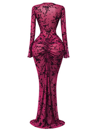 Thumbnail for 10 Styles of Women's Long Sleeve Bodycon Dresses Stacked Mesh See-Through With Lining Long Dress Evening Birthday Sexy Party Dresses