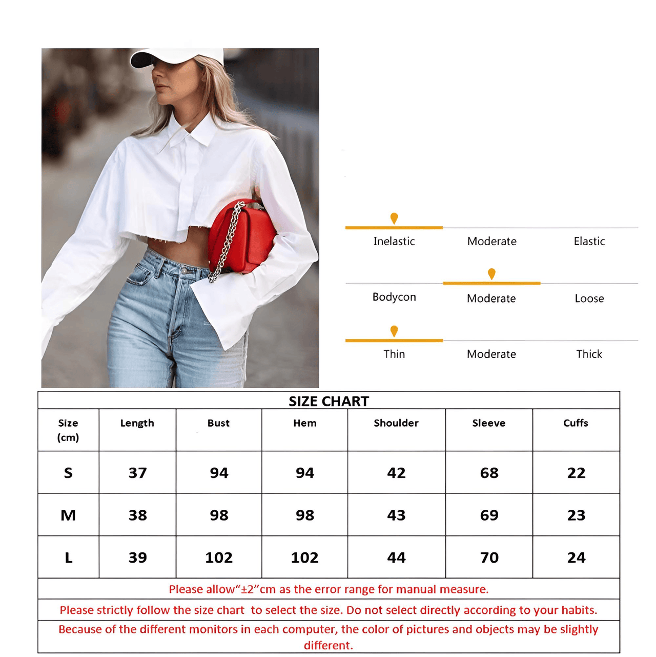 Women's Long Sleeve Lapel Collar Blouse -, Blouse , Drestiny , Australia, Black, Blouses, Canada, Crop Tops, Gender_Women, L, Long Sleeves, M, New Zealand, S, United Kingdom, United States, White , Drestiny , www.shopdrestiny.com
