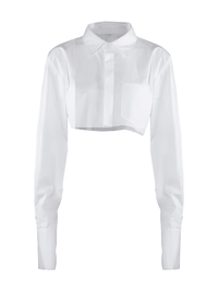 Thumbnail for Women's Long Sleeve Lapel Collar Blouse -, Blouse , Drestiny , Australia, Black, Blouses, Canada, Crop Tops, Gender_Women, L, Long Sleeves, M, New Zealand, S, United Kingdom, United States, White , Drestiny , www.shopdrestiny.com
