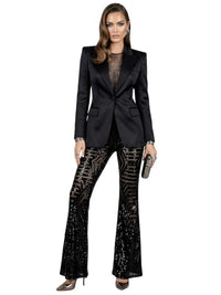 Thumbnail for Women's Loose High Waist Wide Leg Sequin Pants