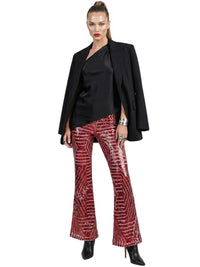 Thumbnail for Women's Loose High Waist Wide Leg Sequin Pants