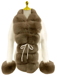 Thumbnail for Women's Luxury Knitted Sweater Coat With Detachable Fur in 14 Colors! -, Sweater Coat , Drestiny , Australia, Beige, Black, Blue Grey, Brown, Camel, Coats, Dark Khaki, Khaki, L, Light Brown, M, New Zealand, Pink, S, United Kingdom, United States, White, XL, XXL, XXXL , Drestiny , www.shopdrestiny.com