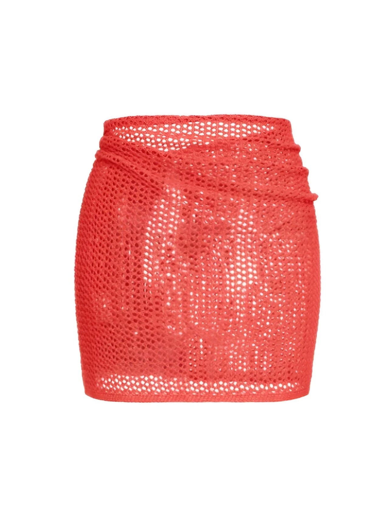 Women's Net Beach Skirt with Slit Sexy Beach Cover-Up Skirt for Summer, Drestiny, Skirts, Cover Ups, S, M, L, XL, United States, USA, Canada, Australia, New Zealand, United Kingdom, UK, Army Green, White, Black, Coffee, Dark Green, Lotus Root, Coral Red, Watermelon Red, Purple, net beach skirt, mesh cover up skirt, sheer beach skirt, short beach cover up, beach mink skirt, shopdrestiny.com