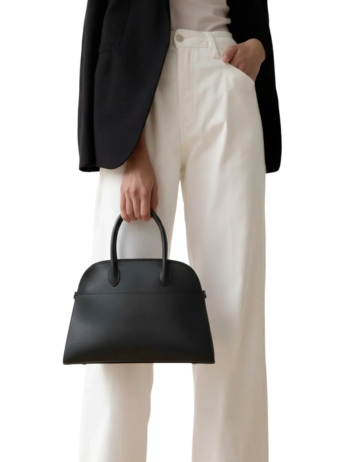 Women's Nubuck Leather Handbag Large Capacity Commuter Tote Bag