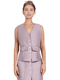 Thumbnail for Women's Office Chic Backless Halter V-Neck Crop Vest -, Vests , Drestiny , Australia, Black, Brown, Canada, Dark Blue, Khaki, Dark Brown, Light Blue, Mauve, Pink, Ivory, L, M, Navy, New Zealand, S, United Kingdom, United States, Vests, White, XL, XXL , Drestiny , www.shopdrestiny.com