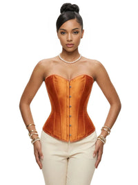 Thumbnail for Women's Satin Corset Top Plus Size Bustiers Over Bust Sexy Vintage Style Bridal Corset Women