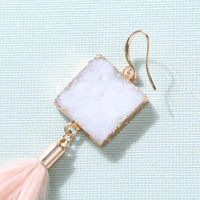 Thumbnail for Women's Ostrich Feather Earrings -, Earrings , Drestiny , Australia, Blue, Canada, Earrings, Gender_Women, Grey, New Zealand, Red, Teal, United Kingdom, United States, Wine Red , Drestiny , www.shopdrestiny.com