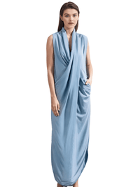 Thumbnail for Women's Oversize Asymmetrical Maxi Dress V Neck Sleeveless Baggy Dress With Pockets -, Dress , Drestiny , 4XL, 5XL, Ankle Length Dresses, Australia, Black, Blue, Canada, Grey, L, M, Maxi Dresses, New Zealand, S, Sleeveless, United Kingdom, United States, XL, XXL, XXXL , Drestiny , www.shopdrestiny.com