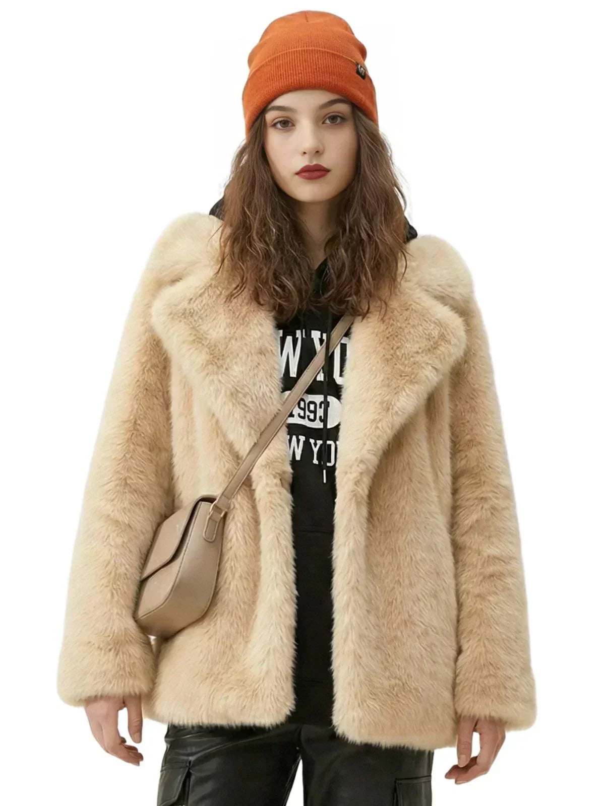 Women's Oversized Teddy Coat High Quality Luxury Faux Fur Coat Thick Warm Overcoat Outerwear Long Faux Fox Fur Jacket