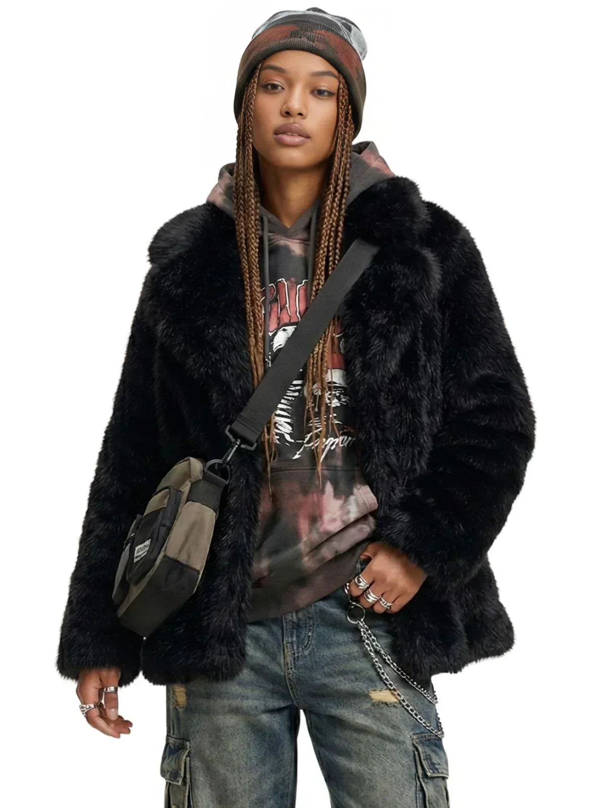 Women's Oversized Teddy Coat High Quality Luxury Faux Fur Coat Thick Warm Overcoat Outerwear Long Faux Fox Fur Jacket