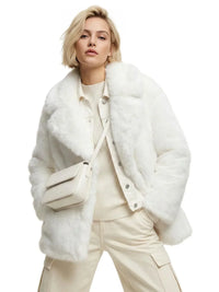 Thumbnail for Women's Oversized Teddy Coat High Quality Luxury Faux Fur Coat Thick Warm Overcoat Outerwear Long Faux Fox Fur Jacket