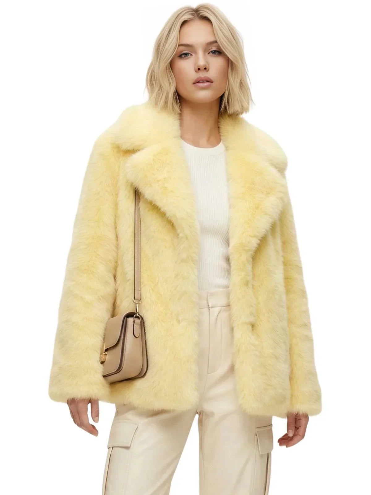 Women's Oversized Teddy Coat High Quality Luxury Faux Fur Coat Thick Warm Overcoat Outerwear Long Faux Fox Fur Jacket