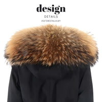 Thumbnail for Women's Long Real Fur Coat Parka Waterproof -, Coats & Jackets , Drestiny , 4XL, 5XL, 6XL, 7XL, Australia, Black, Brown, Canada, Coats, Dark Brown, Dark Red, Grey, L, Light Grey, M, New Zealand, Olive Green, Red, S, Tan, United Kingdom, United States, XL, XXL, XXXL , Drestiny , www.shopdrestiny.com
