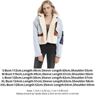 Thumbnail for Women's Patchwork Lamb's Wool & Denim Jacket -, Coats & Jackets , Drestiny , Australia, Blue, Brown, Canada, FR, Jackets, L, Light Blue, M, New Zealand, S, United Kingdom, United States, XL, XXL , Drestiny , www.shopdrestiny.com