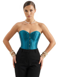 Thumbnail for Women's Satin Corset Top Plus Size Bustiers Over Bust Sexy Vintage Style Bridal Corset Women