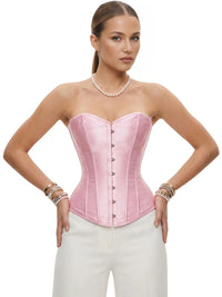 Thumbnail for Women's Satin Corset Top Plus Size Bustiers Over Bust Sexy Vintage Style Bridal Corset Women