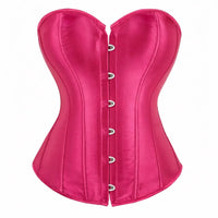 Thumbnail for Pink satin corset on a white background