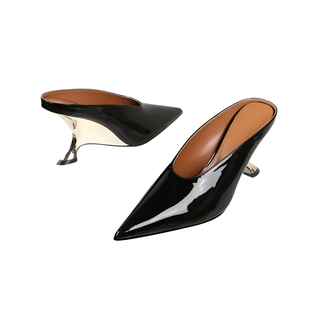 Women's Pointed Toe Shoes Designer Shallow Wedges High Heels Banquet Mules, Drestiny, Heels, High Heels, Pumps, United States, FR, Australia, New Zealand, United Kingdom, Silver, Gold, Black, 4, 5, 6, 7, 8, 9, 10, 11, shopdrestiny.com
