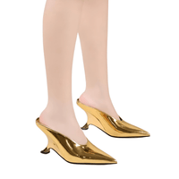 Thumbnail for Women's Pointed Toe Shoes Designer Shallow Wedges High Heels Banquet Mules, Drestiny, Heels, High Heels, Pumps, United States, FR, Australia, New Zealand, United Kingdom, Silver, Gold, Black, 4, 5, 6, 7, 8, 9, 10, 11, shopdrestiny.com