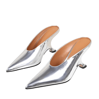 Thumbnail for Women's Pointed Toe Shoes Designer Shallow Wedges High Heels Banquet Mules, Drestiny, Heels, High Heels, Pumps, United States, FR, Australia, New Zealand, United Kingdom, Silver, Gold, Black, 4, 5, 6, 7, 8, 9, 10, 11, shopdrestiny.com
