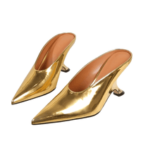 Thumbnail for Women's Pointed Toe Shoes Designer Shallow Wedges High Heels Banquet Mules, Drestiny, Heels, High Heels, Pumps, United States, FR, Australia, New Zealand, United Kingdom, Silver, Gold, Black, 4, 5, 6, 7, 8, 9, 10, 11, shopdrestiny.com