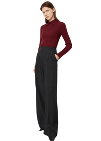 Thumbnail for Women's Polo Sweaters Fashion Long Sleeve Wool Pullovers Long Sleeve Knitted Tops Office Lady Spring Sweater, Drestiny, Sweaters, Long Sleeves, Polos, Polo Shirts, Pullovers, XS, S, M, L, XL, XXL, 2XL, Wine Red, Black, Khaki, Women's Polo Shirts, Women's Golf Shirts, Women's pique polo shirts, Best women's polo shirts, women's designer polo shirts, United States, Canada, Australia, New Zealand, United Kingdom, Usa, UK, Polo Jumpers, shopdrestiny.com
