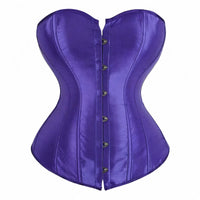 Thumbnail for Purple satin corset on a white background