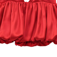 Thumbnail for Women's Red Puff Crop Top Summer Slip Tanks & Camisoles Sexy Cropped Off Shoulder Sleeveless Top Backless Tank Tops, Crop Tops, Tank Tops, Camisoles, Sleeveless, Casual Shirts, Red, XS, S, M, L, United States, USA, Canada, Australia, New Zealand, United Kingdom, UK, red crop top, date night top red, red crop top UK, going out tops red, bardot crop top red, shopdrestiny.com
