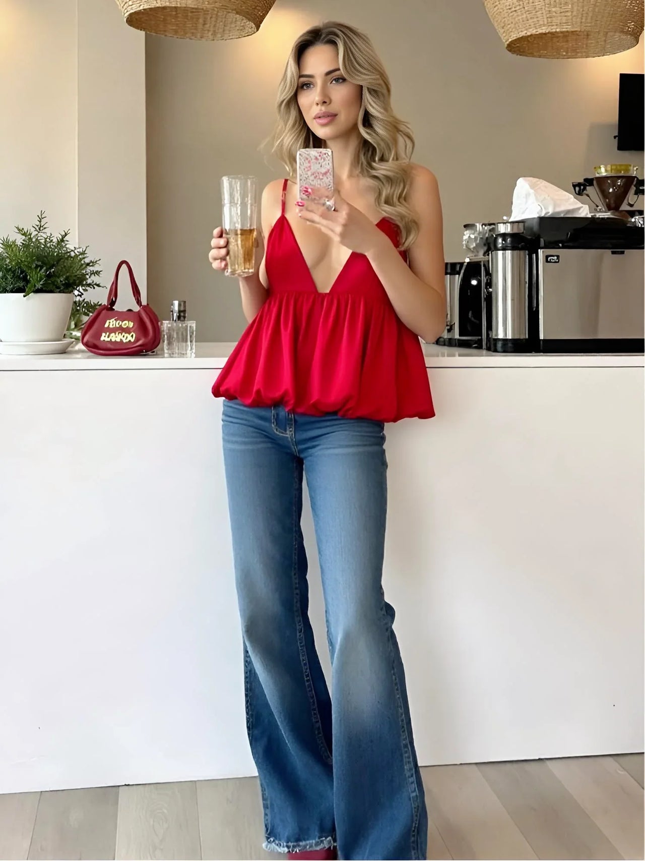 Women's Red Puff Crop Top Summer Slip Tanks & Camisoles Sexy Cropped Off Shoulder Sleeveless Top Backless Tank Tops, Crop Tops, Tank Tops, Camisoles, Sleeveless, Casual Shirts, Red, XS, S, M, L, United States, USA, Canada, Australia, New Zealand, United Kingdom, UK, red crop top, date night top red, red crop top UK, going out tops red, bardot crop top red, shopdrestiny.com