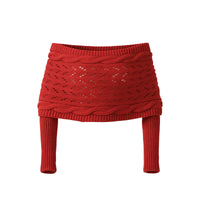 Thumbnail for Red knitted sweater on a white background