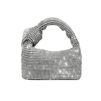 Thumbnail for Women's Rhinestone Evening Bag Crystal Top Knot Handle Bag for Women Purses and Handbags Luxury Designer Handbag Tote, Handbags, Purses, Drestiny, United States, USA, Australia, United Kingdom, UK,  Silver, Blue, Champagne, Green, Black, Gold, Rhinestone clutch bag, Sparkly rhinestone handbag, Crystal embellished handbag, rhinestone evening bag, rhinestone shoulder bag, shopdrestiny.com