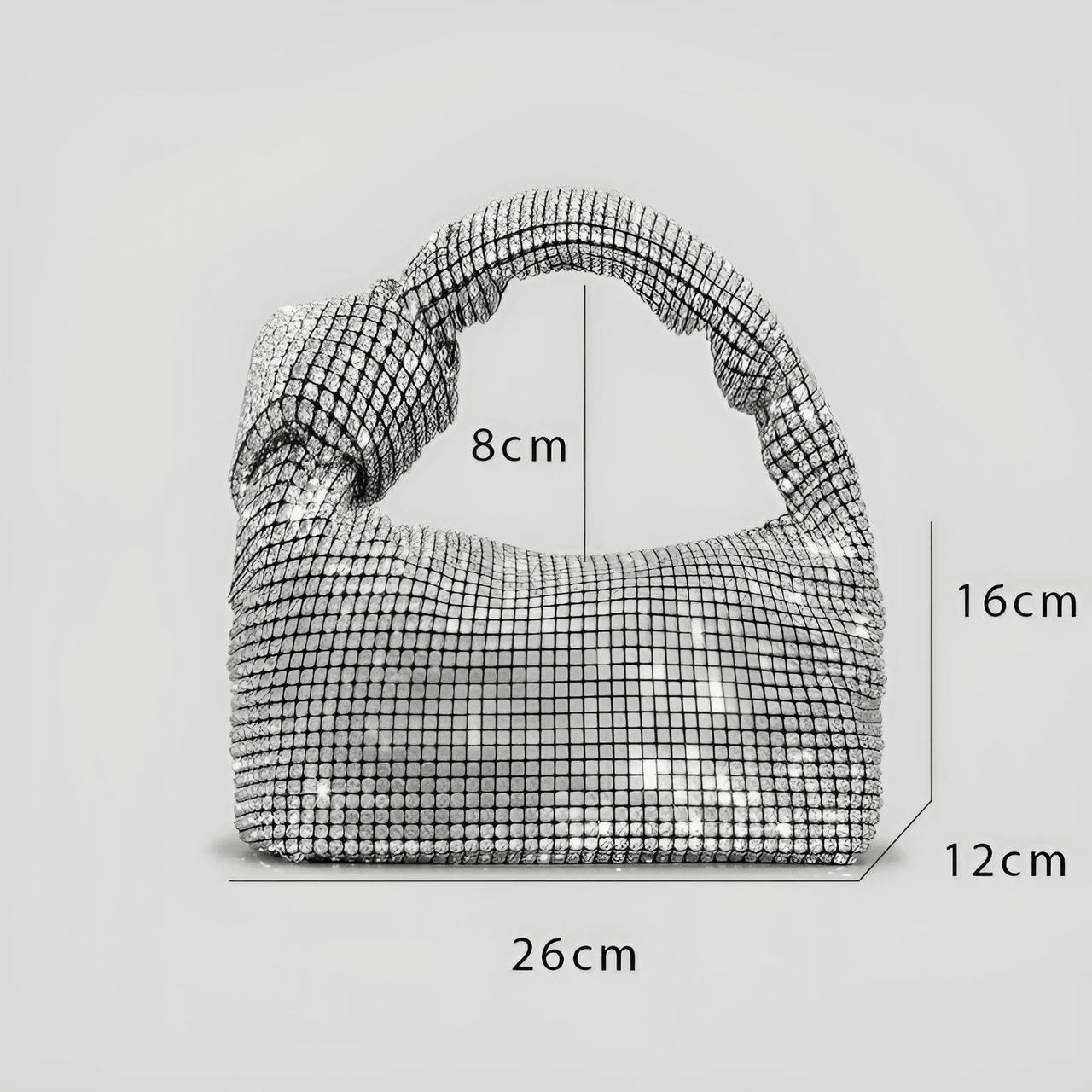 Women's Rhinestone Evening Bag Crystal Top Knot Handle Bag for Women Purses and Handbags Luxury Designer Handbag Tote, Handbags, Purses, Drestiny, United States, USA, Australia, United Kingdom, UK,  Silver, Blue, Champagne, Green, Black, Gold, Rhinestone clutch bag, Sparkly rhinestone handbag, Crystal embellished handbag, rhinestone evening bag, rhinestone shoulder bag, shopdrestiny.com