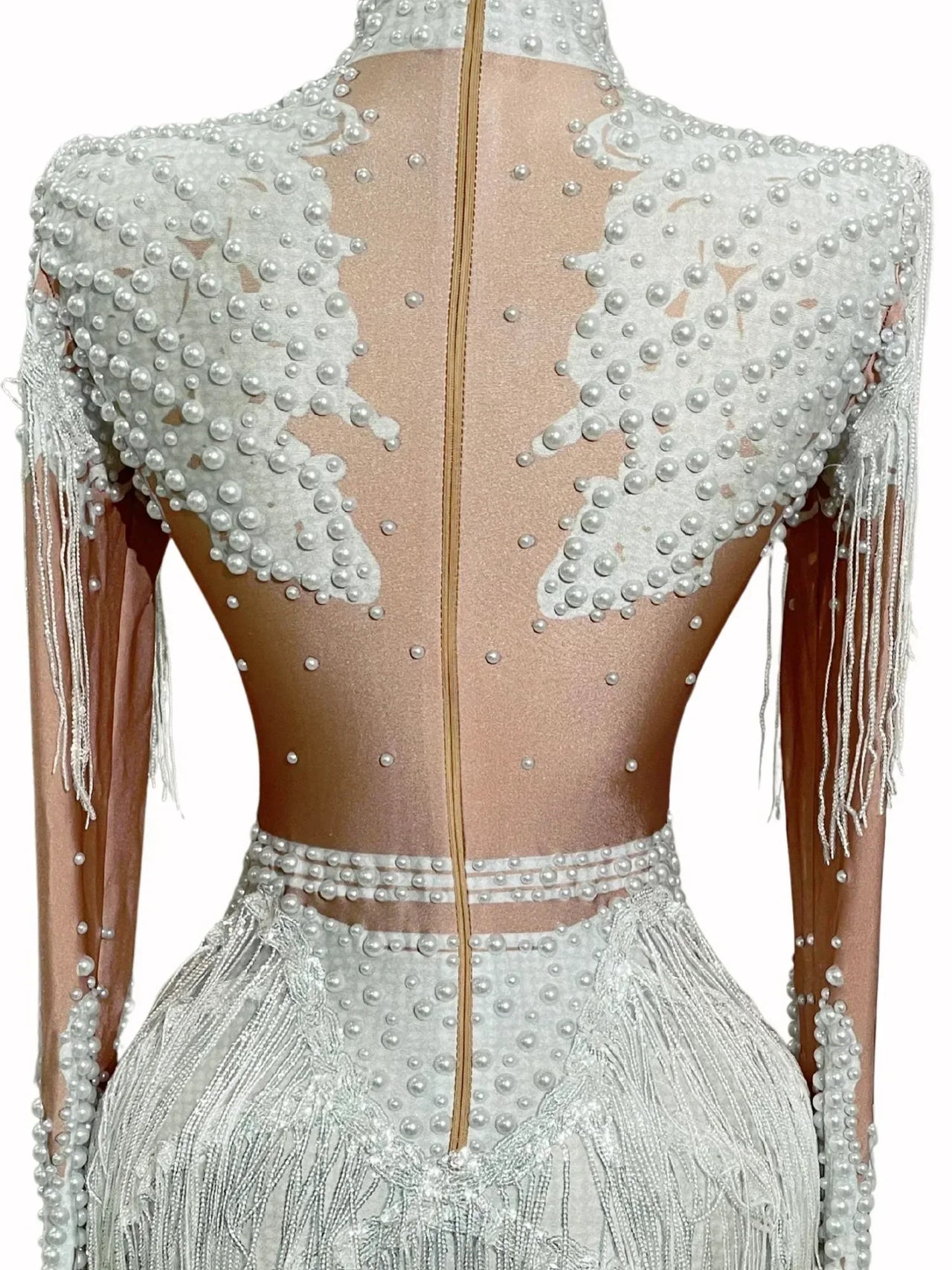 Women's Rhinestone Sequin Bodysuit 2025 Tassel Birthday Party Nightclub Stage Performance Costume, Drestiny, Long sleeves, Mini Dresses, Bodysuits, XS, S, M, L, XL, United States, USA, Canada, Australia, New Zealand, United Kingdom, UK, Silver, White, Red, Hot Red, Gold, sequin bodysuit, rhinestone bodysuit, Clubwear Bodysuit, sparkly bodysuit, Glitter Bodysuit Women's, shopdrestiny.com