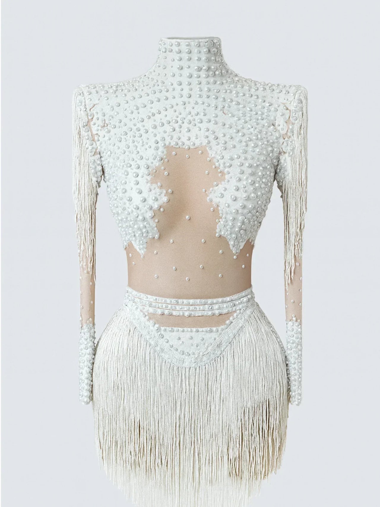 Women's Rhinestone Sequin Bodysuit 2025 Tassel Birthday Party Nightclub Stage Performance Costume, Drestiny, Long sleeves, Mini Dresses, Bodysuits, XS, S, M, L, XL, United States, USA, Canada, Australia, New Zealand, United Kingdom, UK, Silver, White, Red, Hot Red, Gold, sequin bodysuit, rhinestone bodysuit, Clubwear Bodysuit, sparkly bodysuit, Glitter Bodysuit Women's, shopdrestiny.com