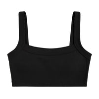 Thumbnail for Women's Ribbed Crop Top Sleeveless Cotton Stretchy Ribbed