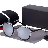 Thumbnail for Women's Round Fashion Polarized Sunglasses -, Sunglasses , Drestiny , Australia, Black, Blue, Brown, Canada, Gender_Women, Gold, Grey, New Zealand, Pink, Purple, Silver, Sunglasses, United Kingdom, United States , Drestiny , www.shopdrestiny.com