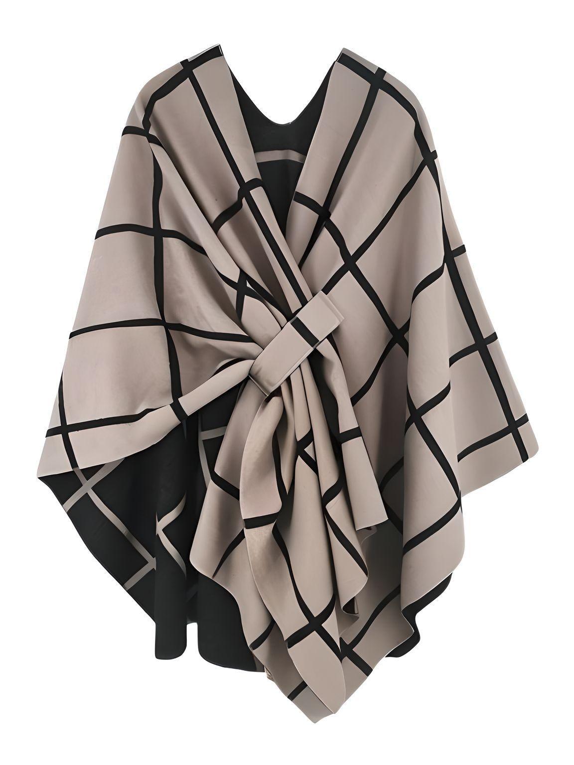 Women's Scarf with Two Color Pattern Split Shawls For Women Warm and Fashionable Luxury Designer Women -, Shawl , Drestiny , Australia, Black, Blue, Brown, Canada, Dark Blue, Dark Brown, Dark Grey, Green, Grey, Khaki, Light Blue, Light Brown, Navy, New Zealand, Off White, Orange, Ponchos, Red, Scarves, Shawls, Tan, United Kingdom, United States, White, Wine Red , Drestiny , www.shopdrestiny.com
