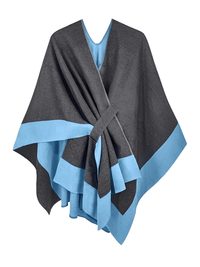 Thumbnail for Women's Scarf with Two Color Pattern Split Shawls For Women Warm and Fashionable Luxury Designer Women -, Shawl , Drestiny , Australia, Black, Blue, Brown, Canada, Dark Blue, Dark Brown, Dark Grey, Green, Grey, Khaki, Light Blue, Light Brown, Navy, New Zealand, Off White, Orange, Ponchos, Red, Scarves, Shawls, Tan, United Kingdom, United States, White, Wine Red , Drestiny , www.shopdrestiny.com