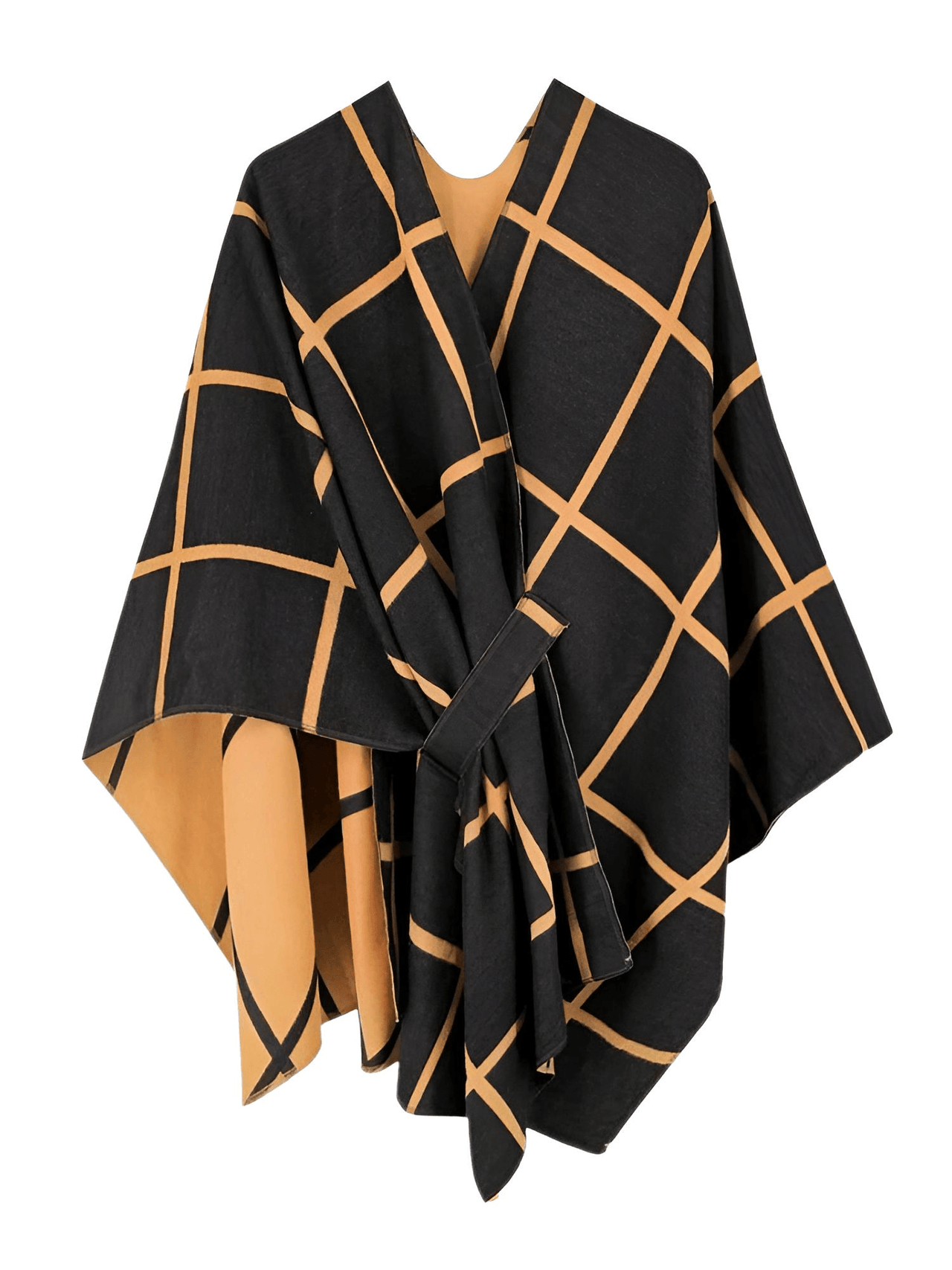 Women's Scarf with Two Color Pattern Split Shawls For Women Warm and Fashionable Luxury Designer Women -, Shawl , Drestiny , Australia, Black, Blue, Brown, Canada, Dark Blue, Dark Brown, Dark Grey, Green, Grey, Khaki, Light Blue, Light Brown, Navy, New Zealand, Off White, Orange, Ponchos, Red, Scarves, Shawls, Tan, United Kingdom, United States, White, Wine Red , Drestiny , www.shopdrestiny.com