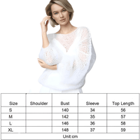 Thumbnail for Women's See Through Sweaters Lady Hollow out Mesh Thin Pullover Sweaters Lantern Sleeve Loose Tops Smock, Drestiny, Women's Sweaters, Pullovers, S, M, L, XL, United States, Canada, Australia, New Zealand, United Kingdom, White, Apricot, Blue, Light Blue, Pink Sweaters, Pink, Black Sweaters, Black, White Sweaters, Dark Green, Long Sleeves, shopdrestiny.com